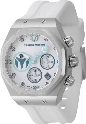 Technomarine Women's TM-523005 Reef Quartz Chronograph Turquoise, Antique Silver Dial Watch