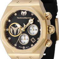 Technomarine Men's TM-523007 Reef Quartz Chronograph Silver, Black Dial Watch