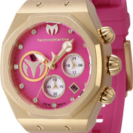 Technomarine Women's TM-523009 Reef Quartz Silver, Hot Pink Dial Watch