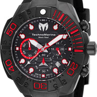 Technomarine Men's TM-523010 Reef Quartz Chronograph Black Dial Watch