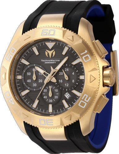 Technomarine Men's TM-622004 UF6 Quartz Chronograph Black Dial Watch