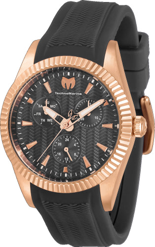 Technomarine Women's TM-719035 Sea Quartz 3 Hand Charcoal Dial Watch