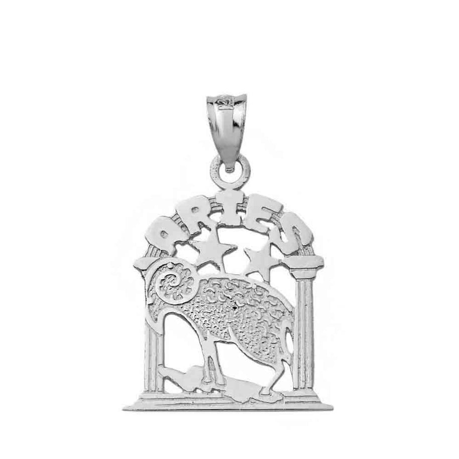 Sterling Silver 12 Zodiac Signs Pendant Necklace