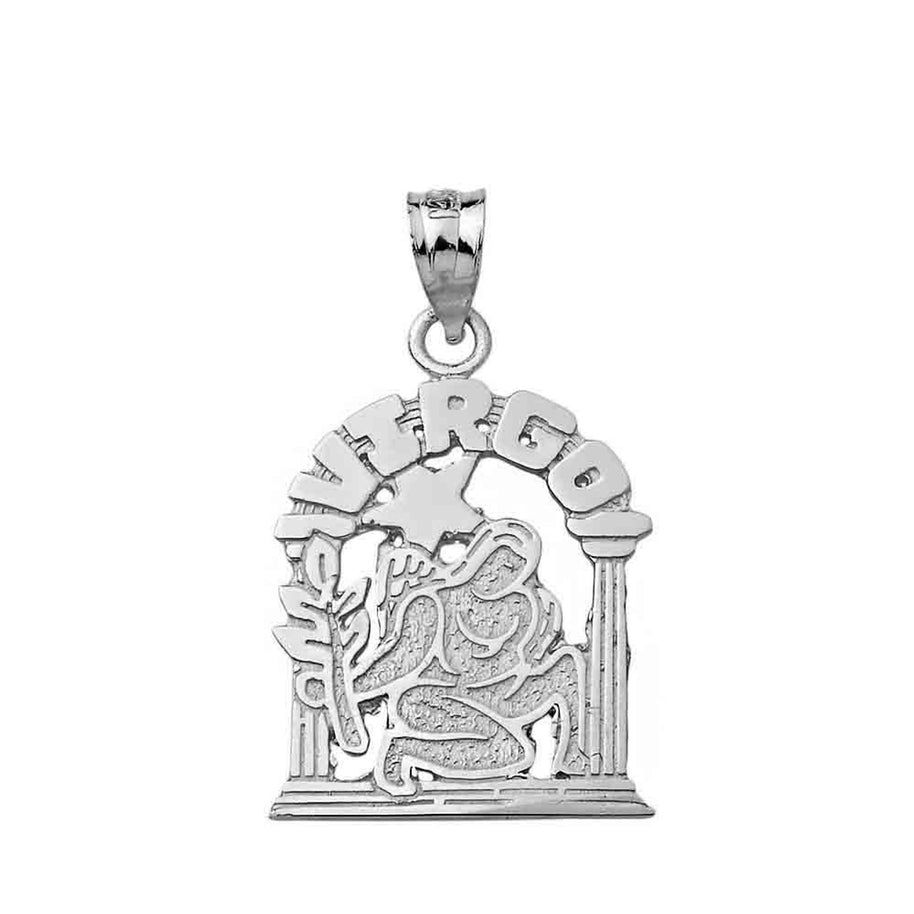 Sterling Silver 12 Zodiac Signs Pendant Necklace