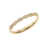 Gold Dainty Fashion Chic Diamond Ring (Available in Yellow/Rose/White Gold)
