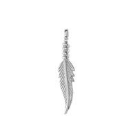 Solid Gold Dainty Feather Pendant Necklace(Available in Yellow/Rose/White Gold)