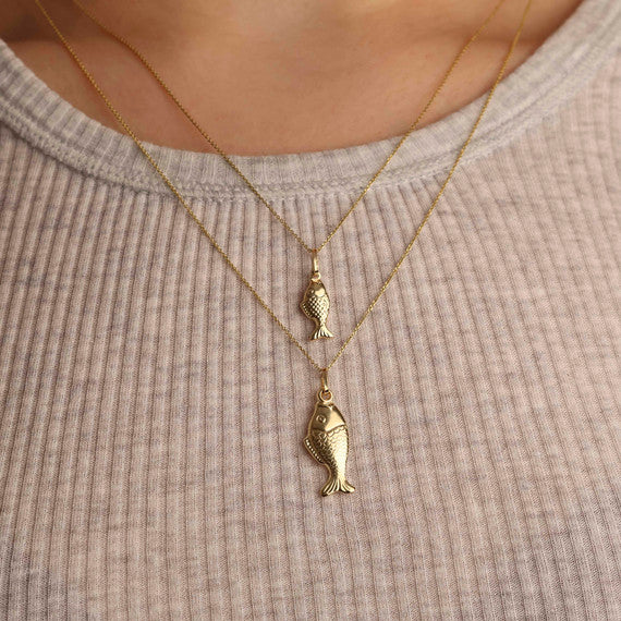 Fish Necklace 14K Gold (S/L)