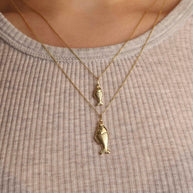 Fish Necklace 14K Gold (S/L)