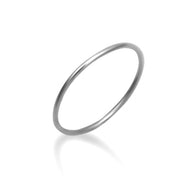 .925 Sterling Silver Stackable Plain Wedding Band Ring