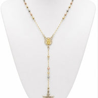 14K Gold Tri Color Rosary