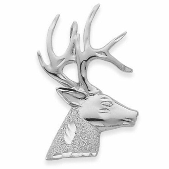 Gold Deer Antler Buck Pendant Necklace(Available in Yellow/Rose/White)