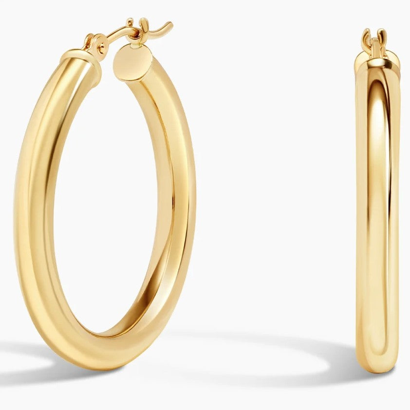 10K Yellow Gold Hoops