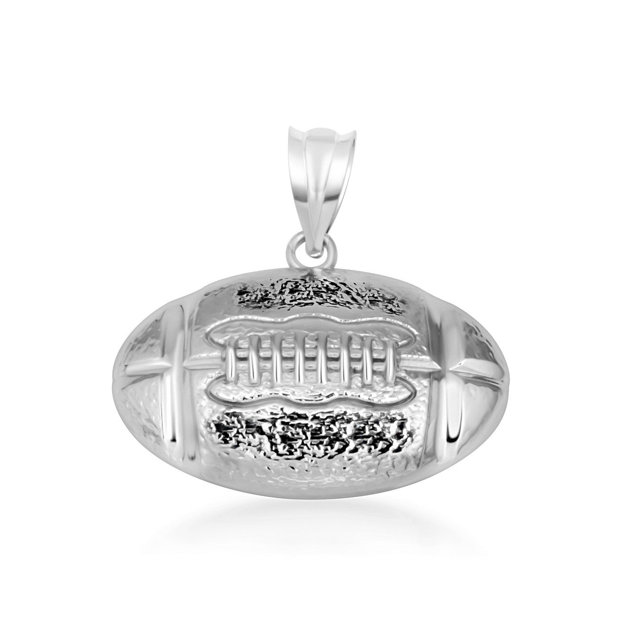 925 Sterling Silver Football Necklace