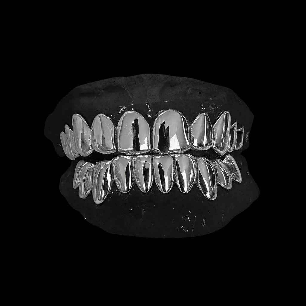 Custom Solid Silver Grillz
