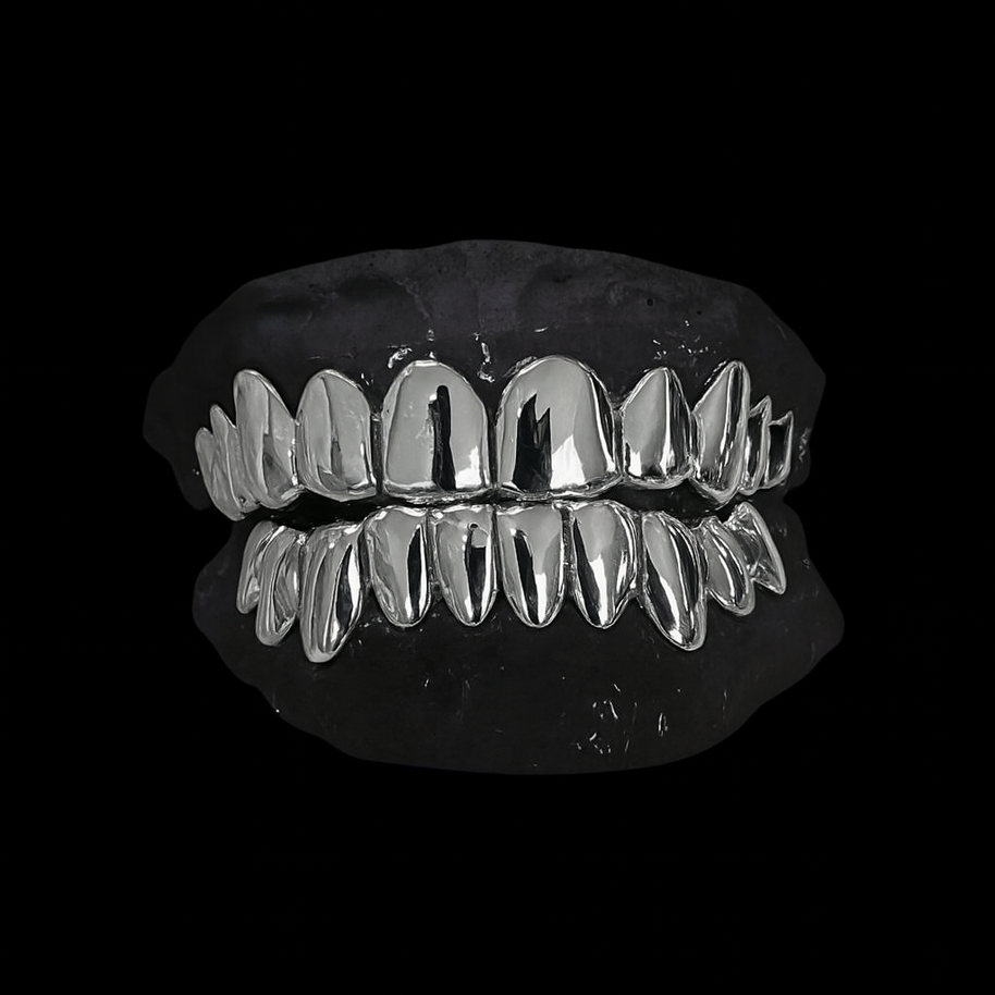 Custom Solid Silver Grillz