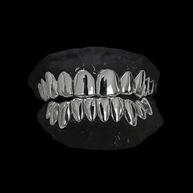 Custom Solid Silver Grillz