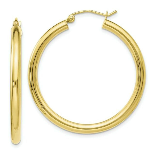 10K Yellow Gold Hoops