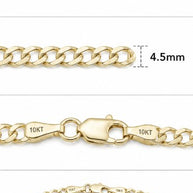 10K Yellow Gold Cuban ID Bracelet