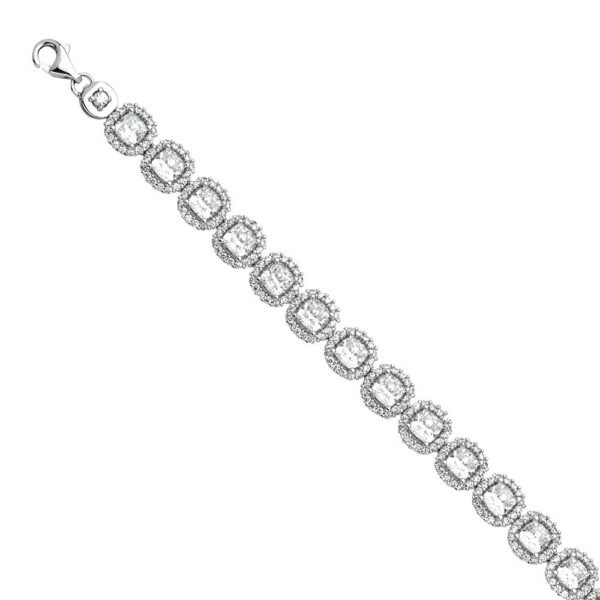 14K Swarovski CZ Bracelet - 7.5"