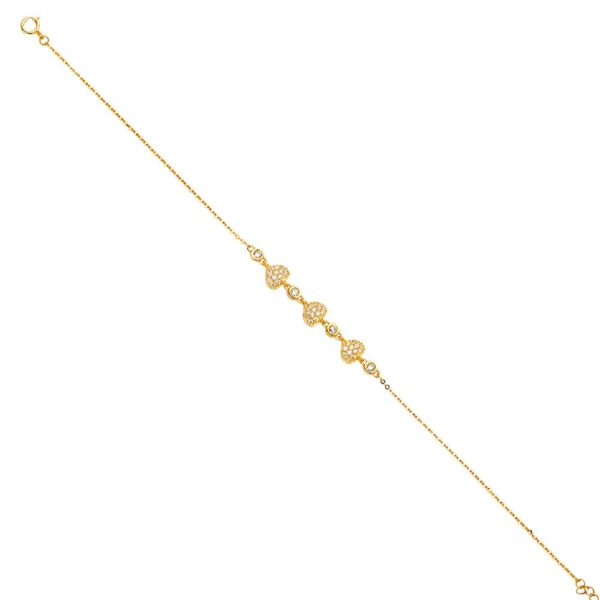 14K Light Chain Bracelet - 7+1"