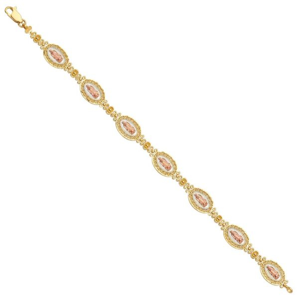 14K 3C Guadalupe Bracelet - 7.5"