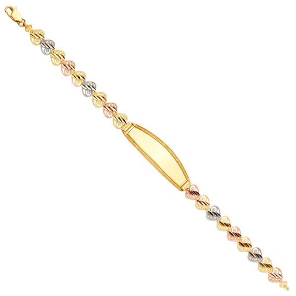 14K 3C ID Bracelet - 7.5"