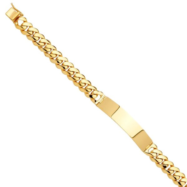 14K Solid Link ID Bracelet - 8.5"