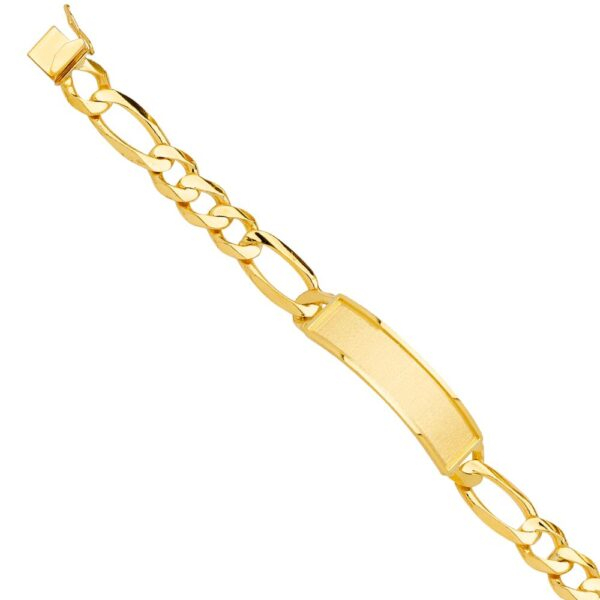 14K Solid Link ID Bracelet - 8.5"