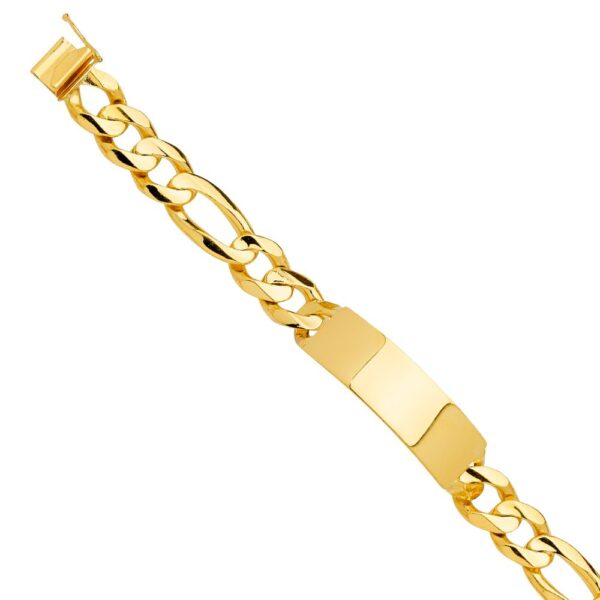 14K Solid Link ID Bracelet - 8.5"