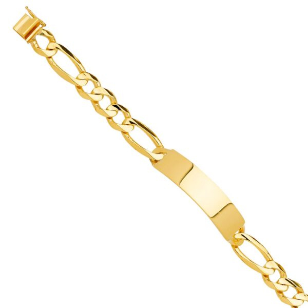 14K Solid Link ID Bracelet - 8.5"