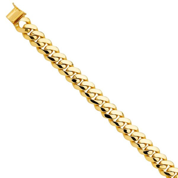 14K Solid Link Bracelet - 9"