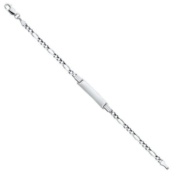 14K Figaro 3+1 Baby ID Bracelet - 6"