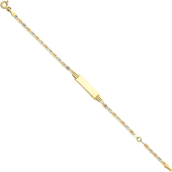 14K 3C Valentino DC Baby ID Bracelet - 5+1"