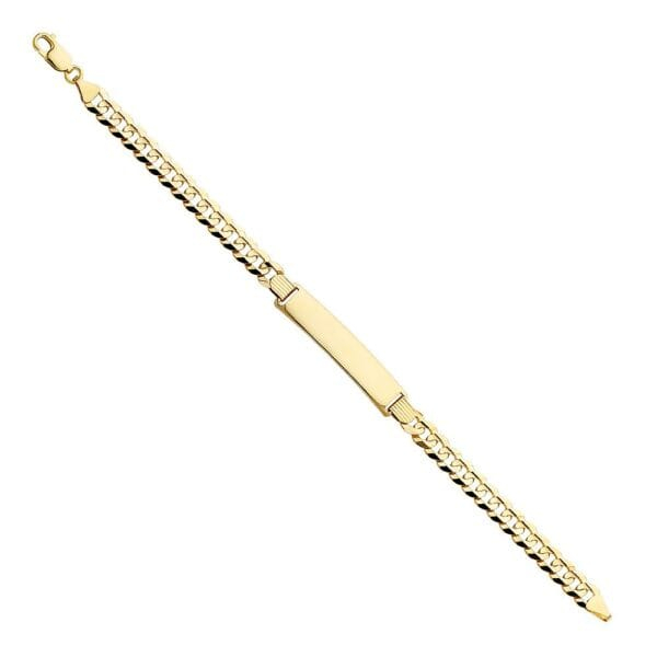 14K Cuban ID Bracelet  - 8.5"