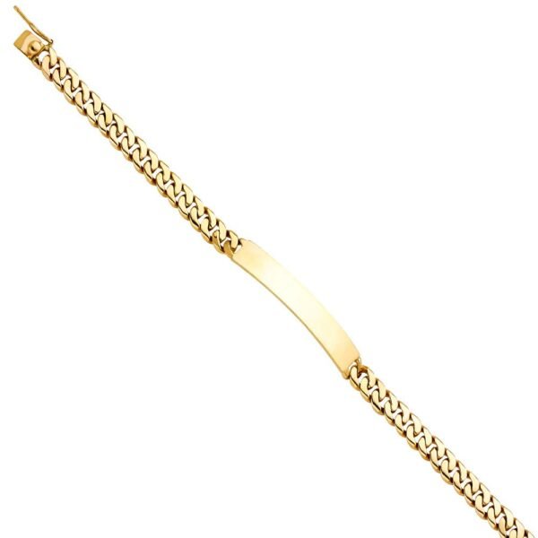 14K Miami Cuban Link ID Bracelet - 8"