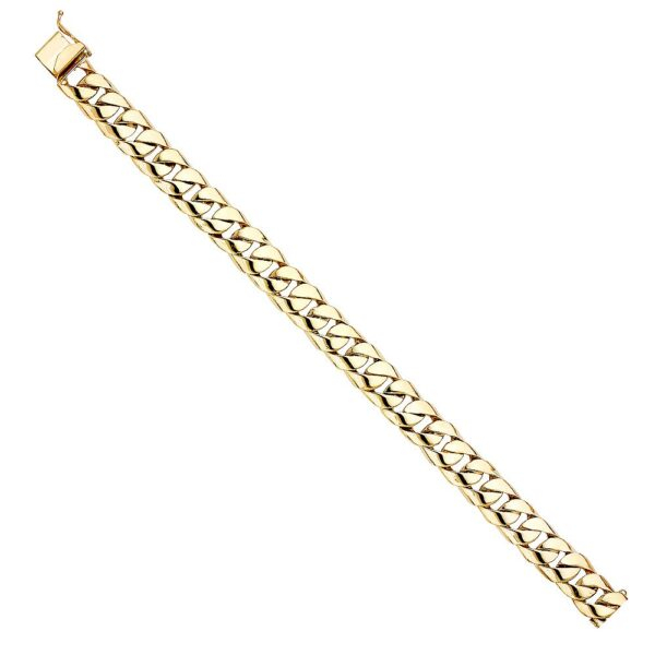 14K Cuban Link Bracelet - 8.5"