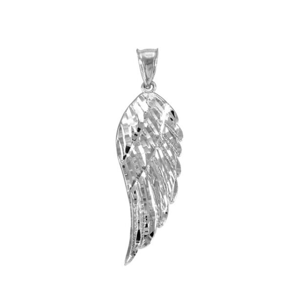 Gold Angel Wing Pendant Necklace - Image 3