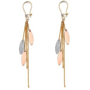 14K 3C DC Hanging Earrings