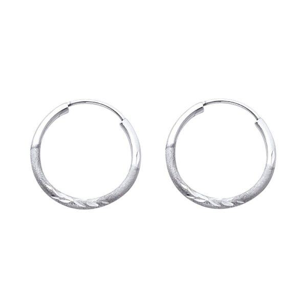 14KW 1.5mm DC Hoop Earrings