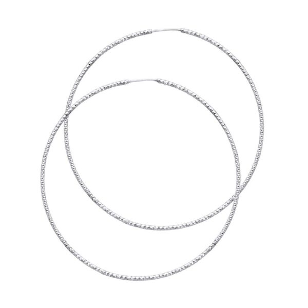 14KW 1mm DC Hoop Earrings