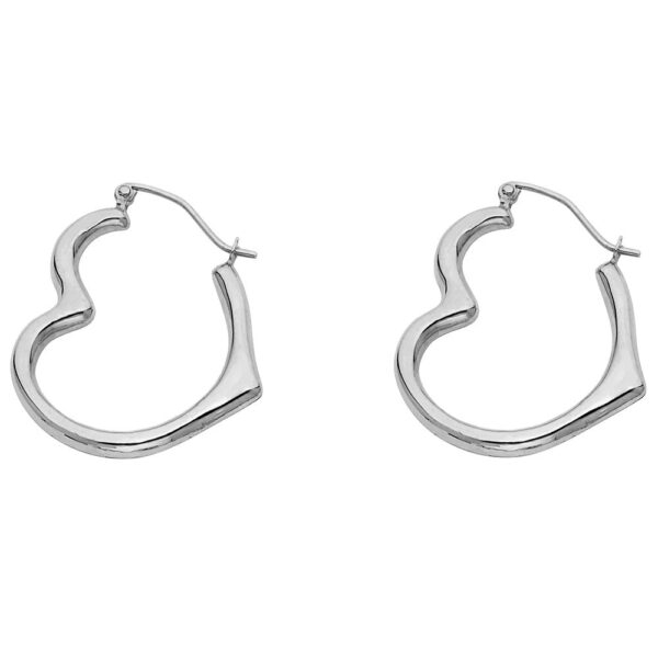 14KW 3mm Heart Earrings