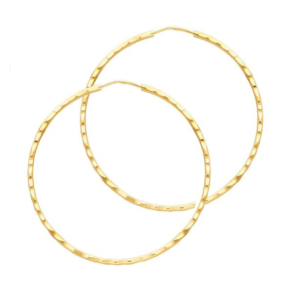 14KY 1.5mm Hoop Earrings