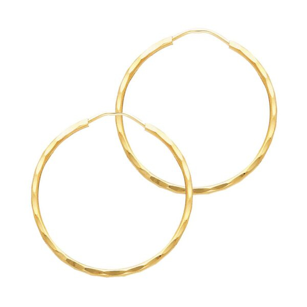 14KY 1.5mm Hoop Earrings