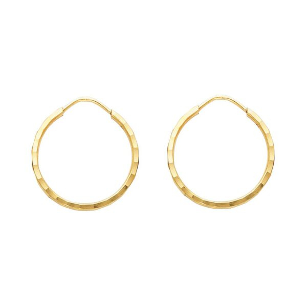 14KY 1.5mm Hoop Earrings