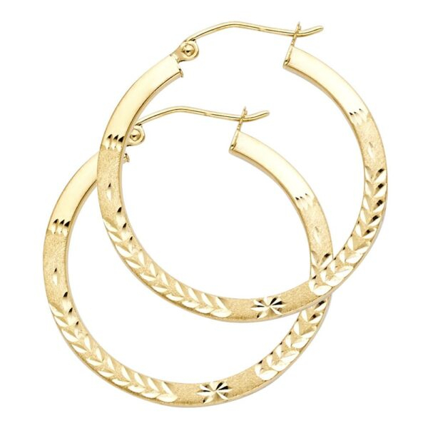 14KY 1.5mm Hoop Earrings