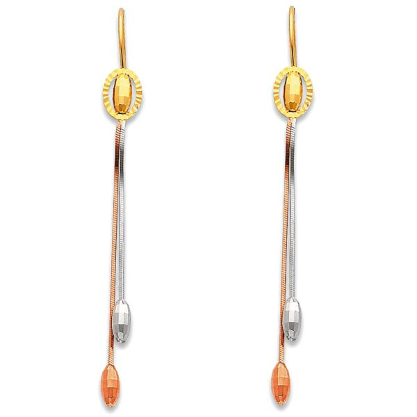 14K 3C Hanging Earrings