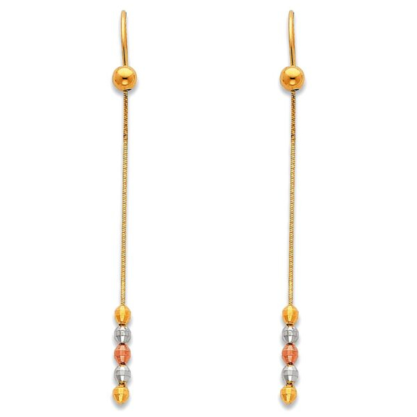 14K 3C Hanging Earrings