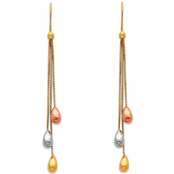 14K 3C Hanging Earrings