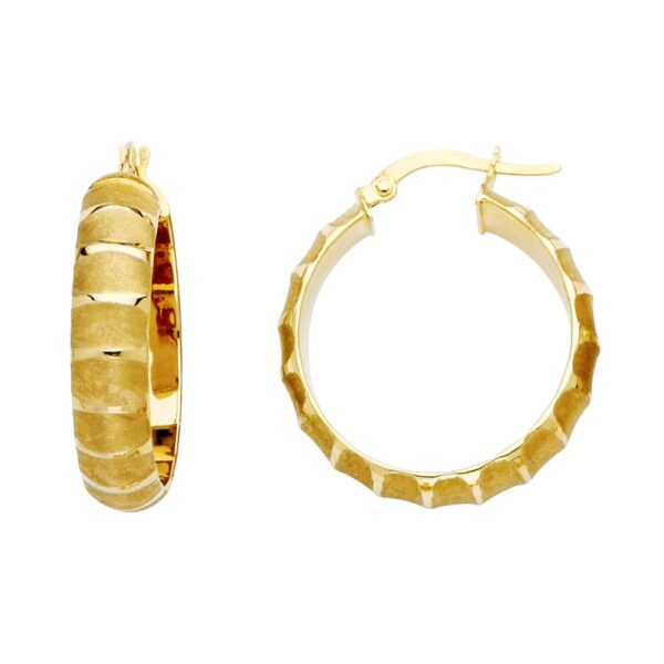 14KY 6mm Hoop Earrings