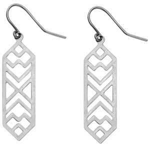 14KW Hexa Hanging Earrings
